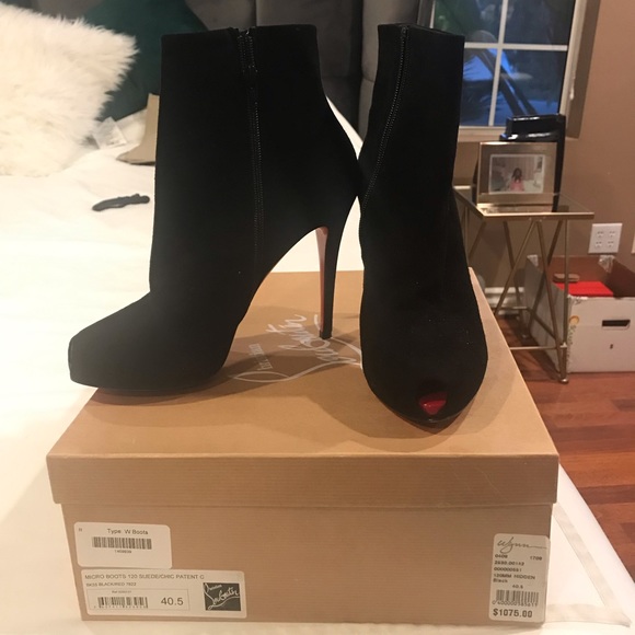 Christian Louboutin Shoes - Beautiful Louboutin Black Booties BARELY USED
